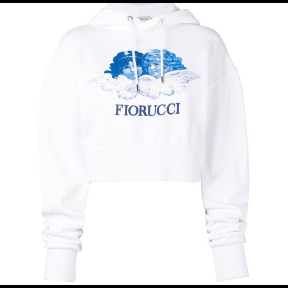 Fiorucci Heaven Blue Cropped Sweatshirt